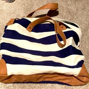 Striped Beach Bag